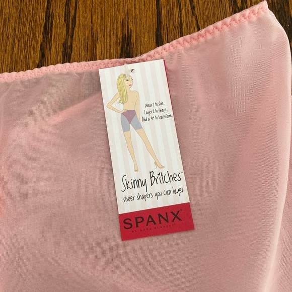 SPANX Skinny Britches Hipster Panties 3XL Gloss Pink Underwear Sheer Shaper NWT - Picture 2 of 6